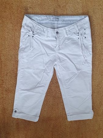 Mittellange weisse Jeans Chicorée Gr.34