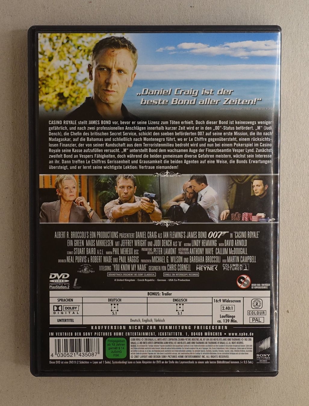Tutti i DVDs: James Bond 007 - Casino Royale - DVD mit Daniel Craig – Usato da Sessa venduto da fraenklishop 1