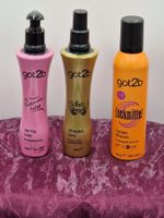 Got2b Haarstyling-Set: Locken Mousse, Hitzeschutz Spray, ...