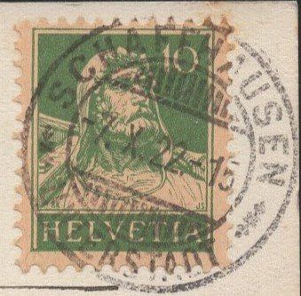 Ansichtskarten: Schaffhausen mit Unot  1922 – Gebraucht aus Aarau von kufi44 1