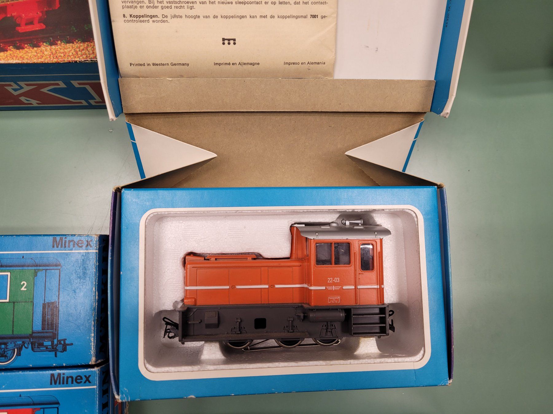 Märklin Modellini di ferrovie: Grosses Märklin Minex Set, Spur 0e – Usato da Perlen venduto da AhvidEvG 3