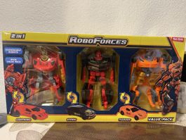 RoboForces 2-in-1 Transformer Set: Lightning, Storm, Thunder