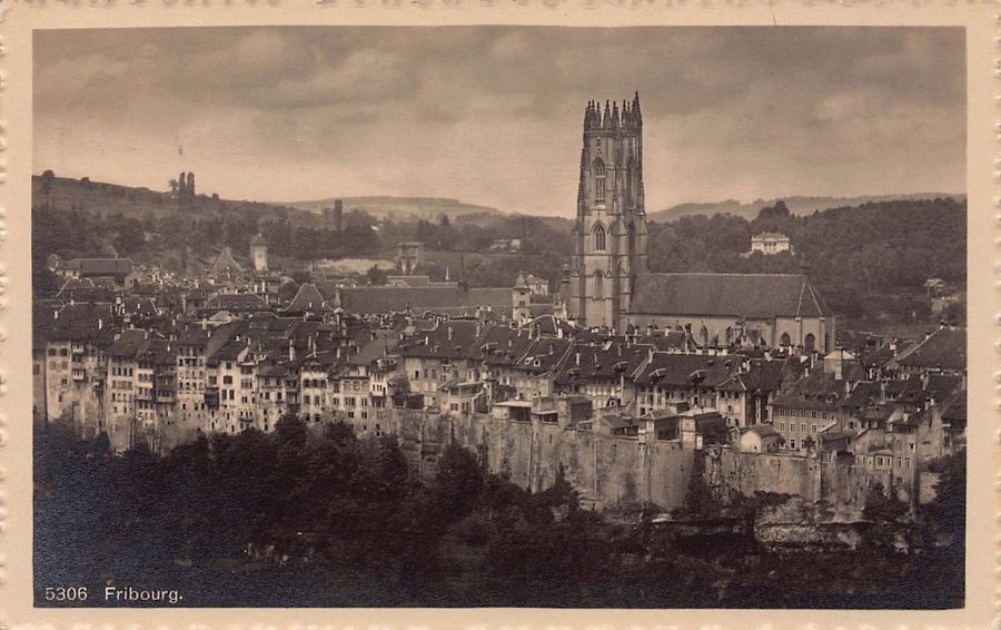 Cartoline postali: Fribourg, circulée 1913 – Usato da Frauenfeld venduto da POML