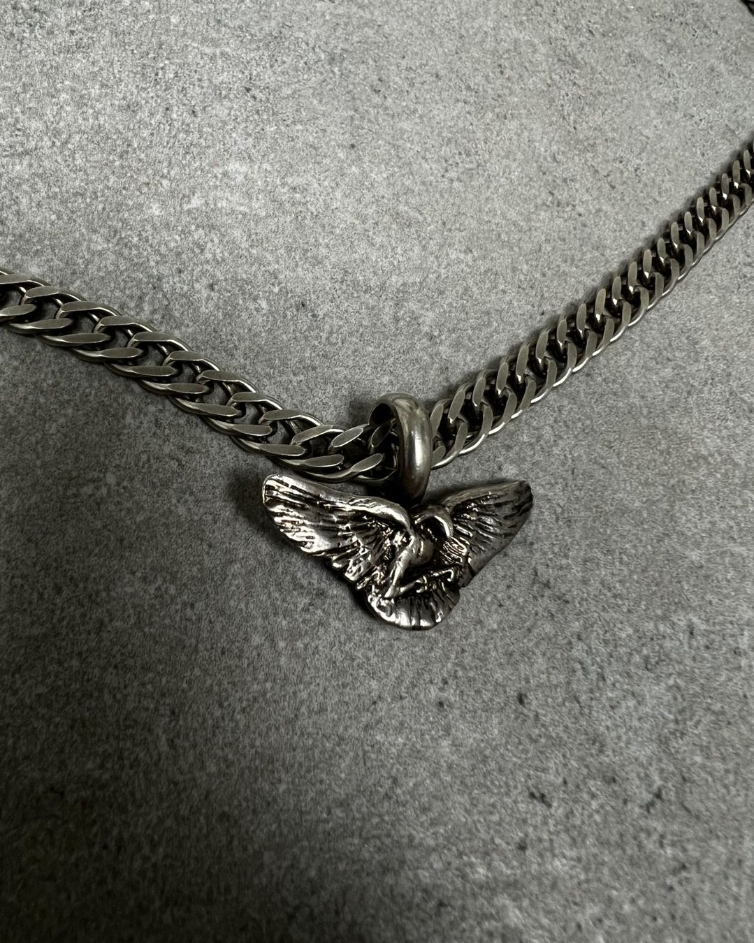 Saint Laurent Catenine: Saint Laurent FW13 925 Silver Eagle Necklace Pendant – Usato da Biel/Bienne venduto da sami0788480082 2