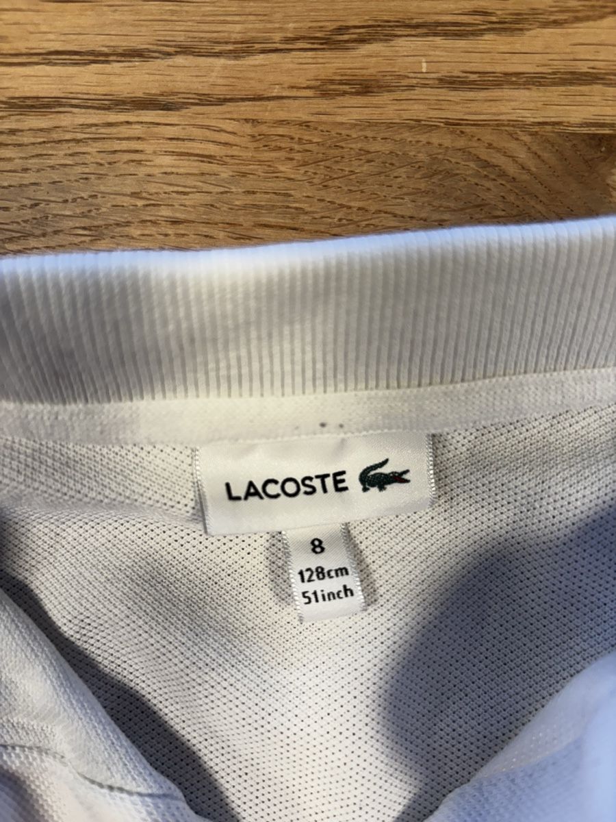 Lacoste Camicie, T-shirt & Polo: Lacoste Poloshirt, Weiss, Gr. 128 – Usato da Teufen AR venduto da Alex2380 2
