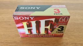 Original Sony HF C-60 Kassetten im 3er Pack