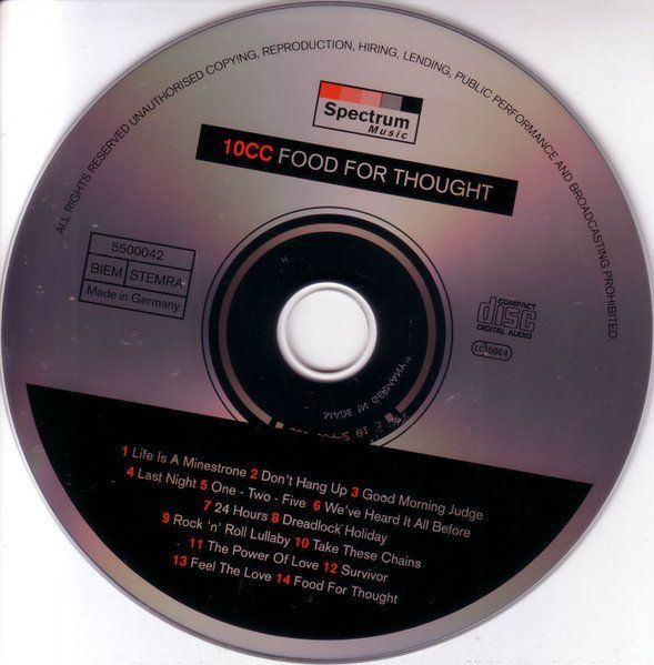 CD: 10CC - Food for Thought – Usato da Unterbäch venduto da eqlut 2
