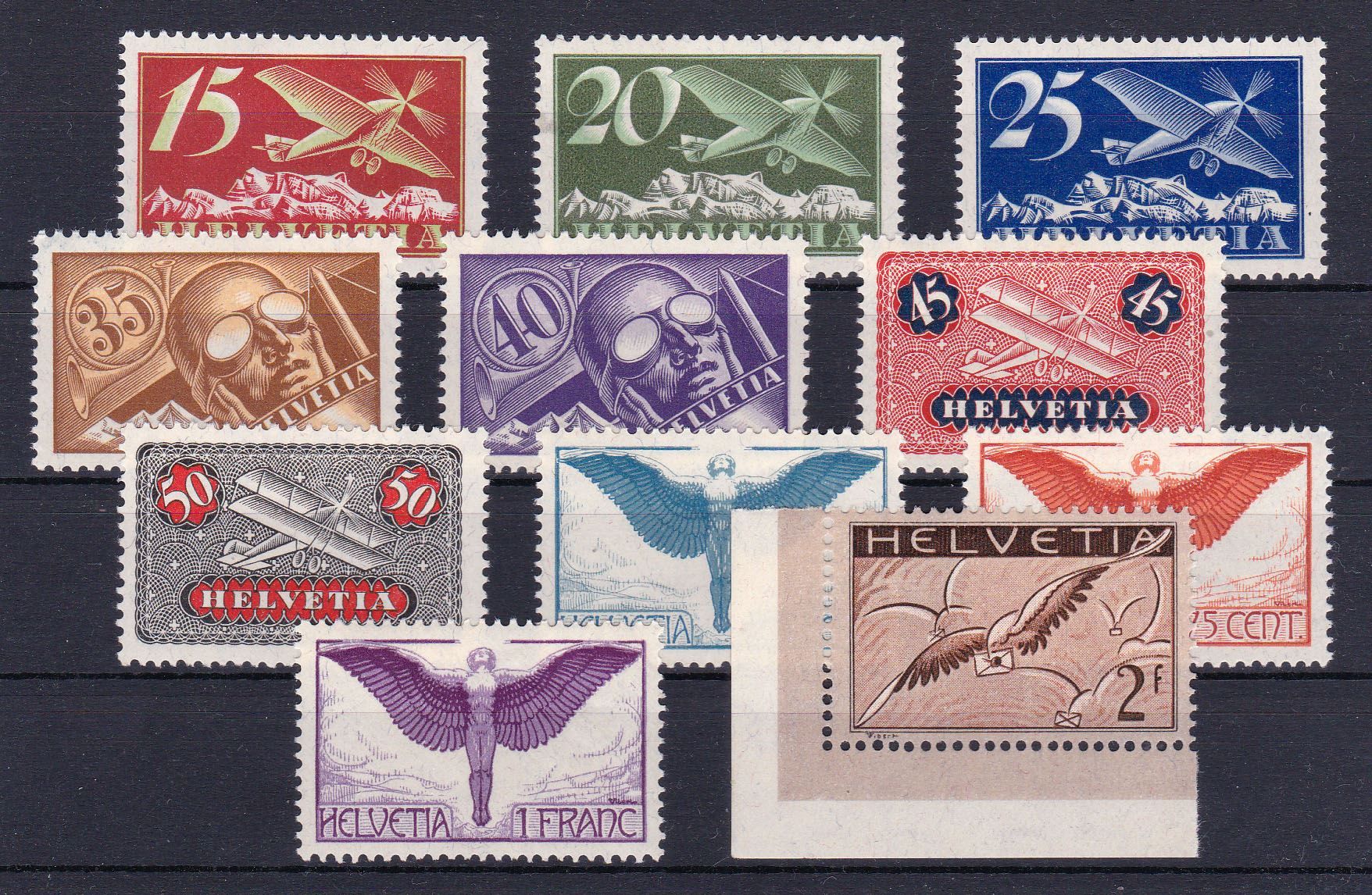 Tutti i francobolli: F3-13 kompl. Serie postfrisch,SBK 1000.- – Usato da Wenslingen venduto da riger11