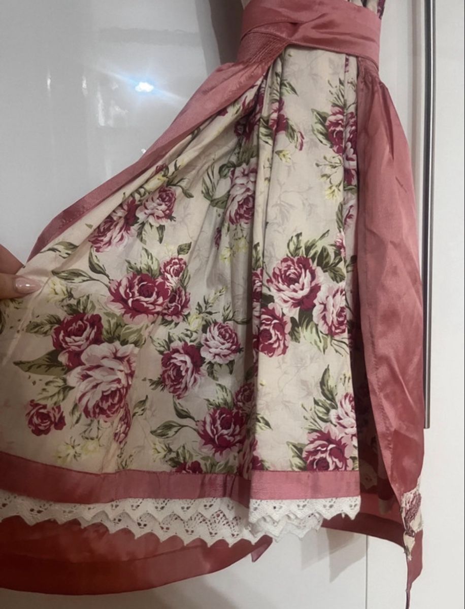 Kostüme: Dirndl Marjo Grösse 32 mit Blumenmuster und Schürze – Neu (gemäss Beschreibung) aus Kloten von mor_m8mp 9