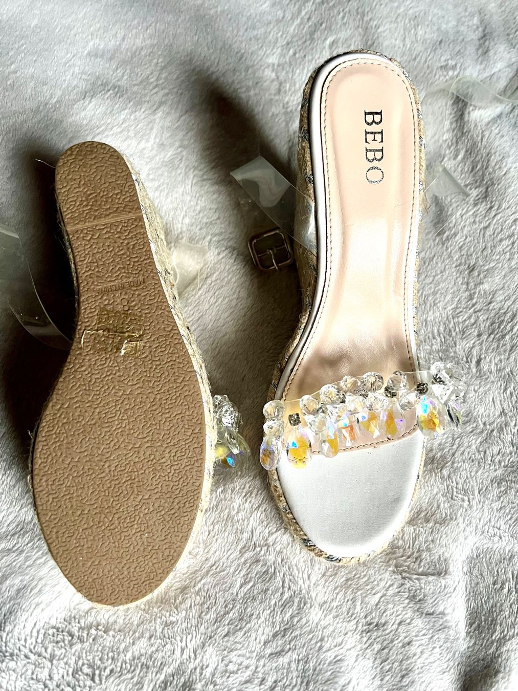 Scarpe da donna: BEBO Keilsandalette/Espadrilles transparent Gr.40-40.5 – Nuovo (secondo la descrizione) da Niederlenz venduto da casita9 6