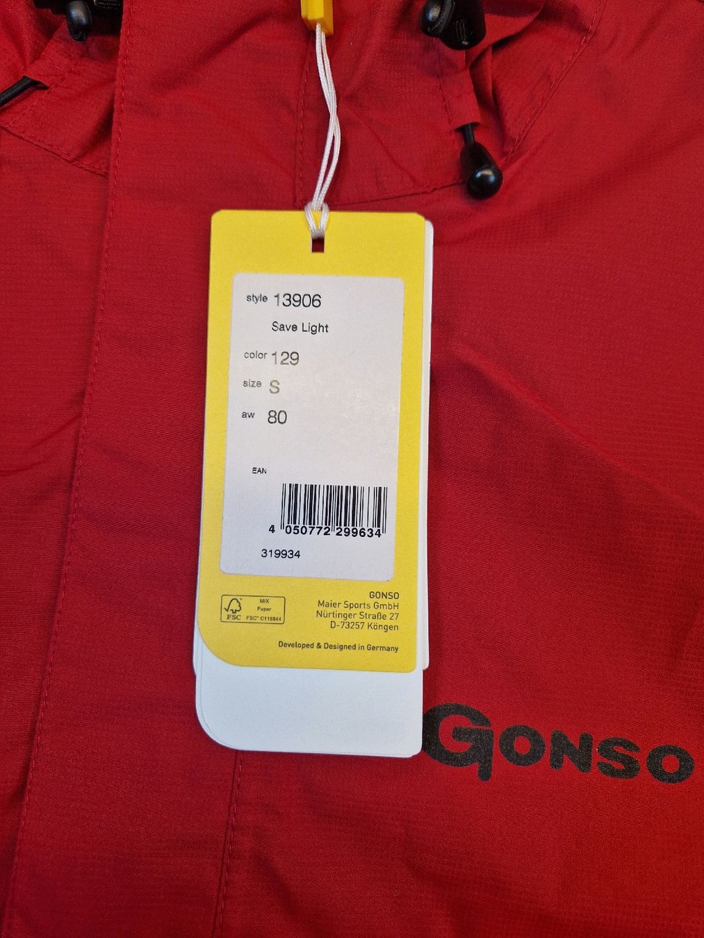Giacche: Gonso Save Light Herren Regenjacke Grösse S – Nuovo e nell'imballaggio originale da Braunau venduto da Brand-Store 7