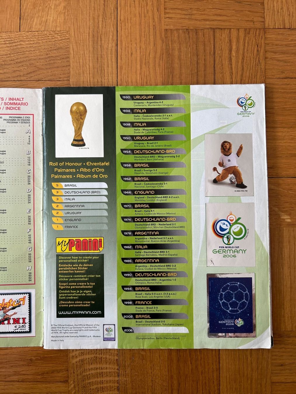 Panini Album: Album PANINI FIFA 2006 Germany complet – Usato da Genève venduto da Sagarmatha 1
