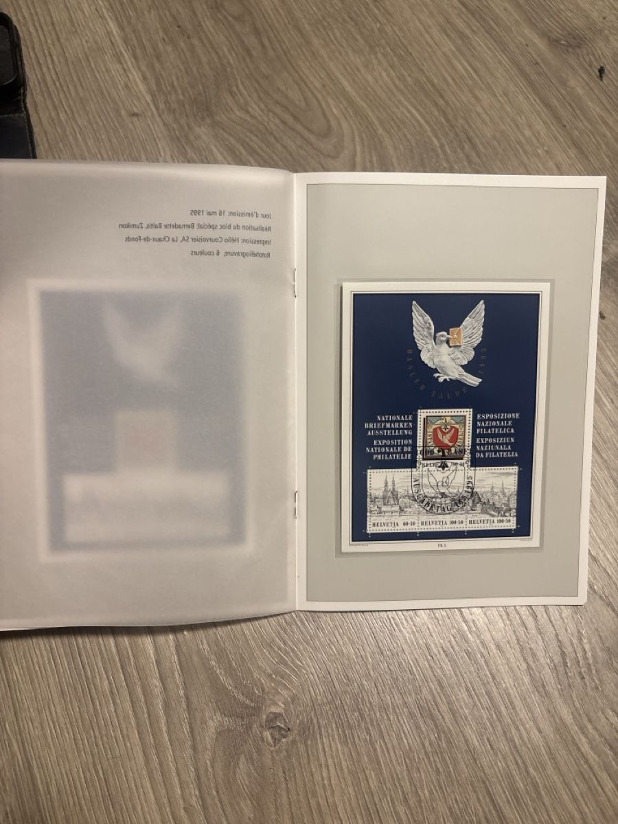 Tutti i francobolli: Souvenir de la Poste "Colombe de Bâle" 1845-1995 – Nuovo (secondo la descrizione) da Giubiasco venduto da cri_mzc6 4