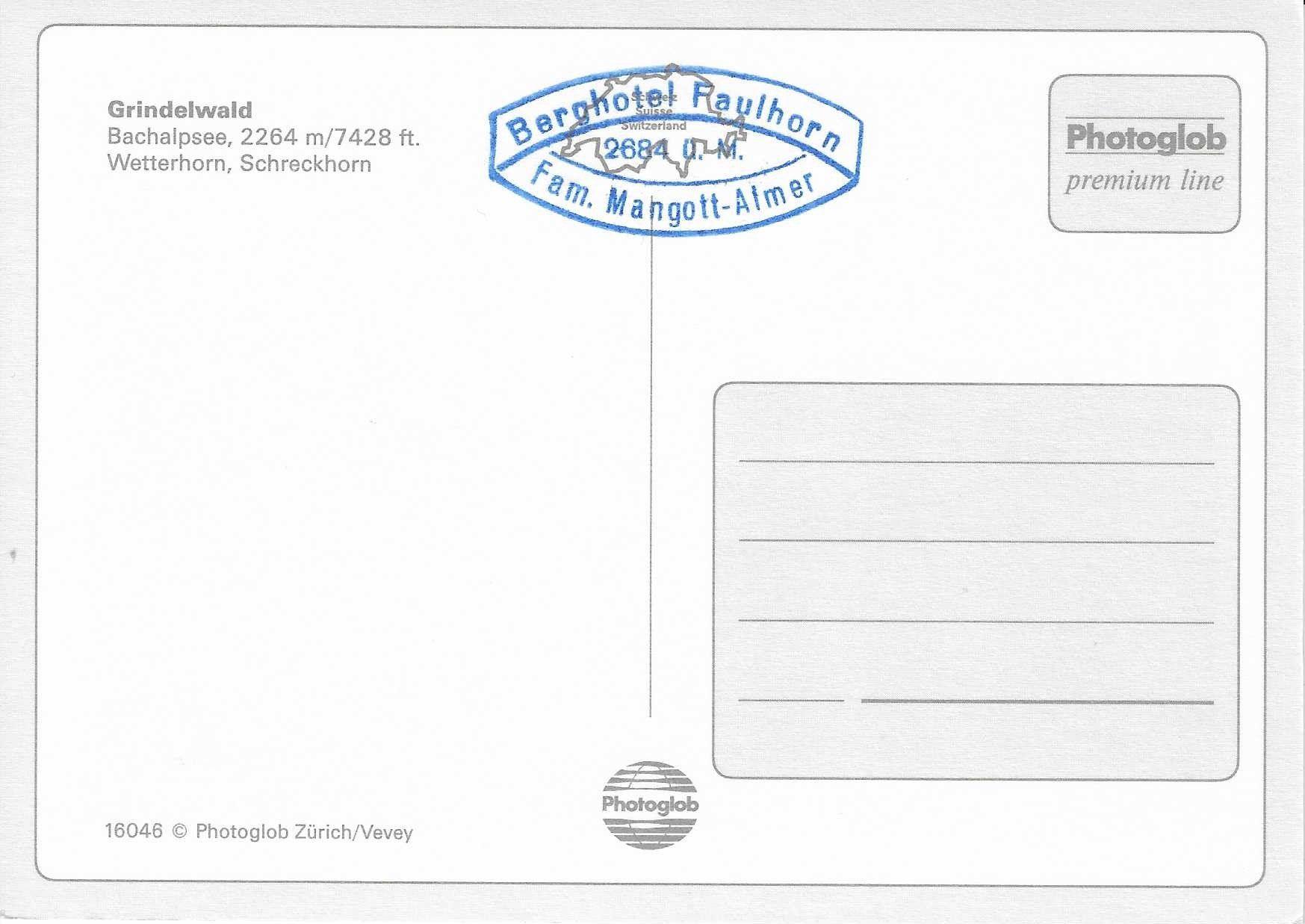 Cartes postales: Grindelwald BE – Neuf (Voir description) à Rothrist par Stranglehold 1