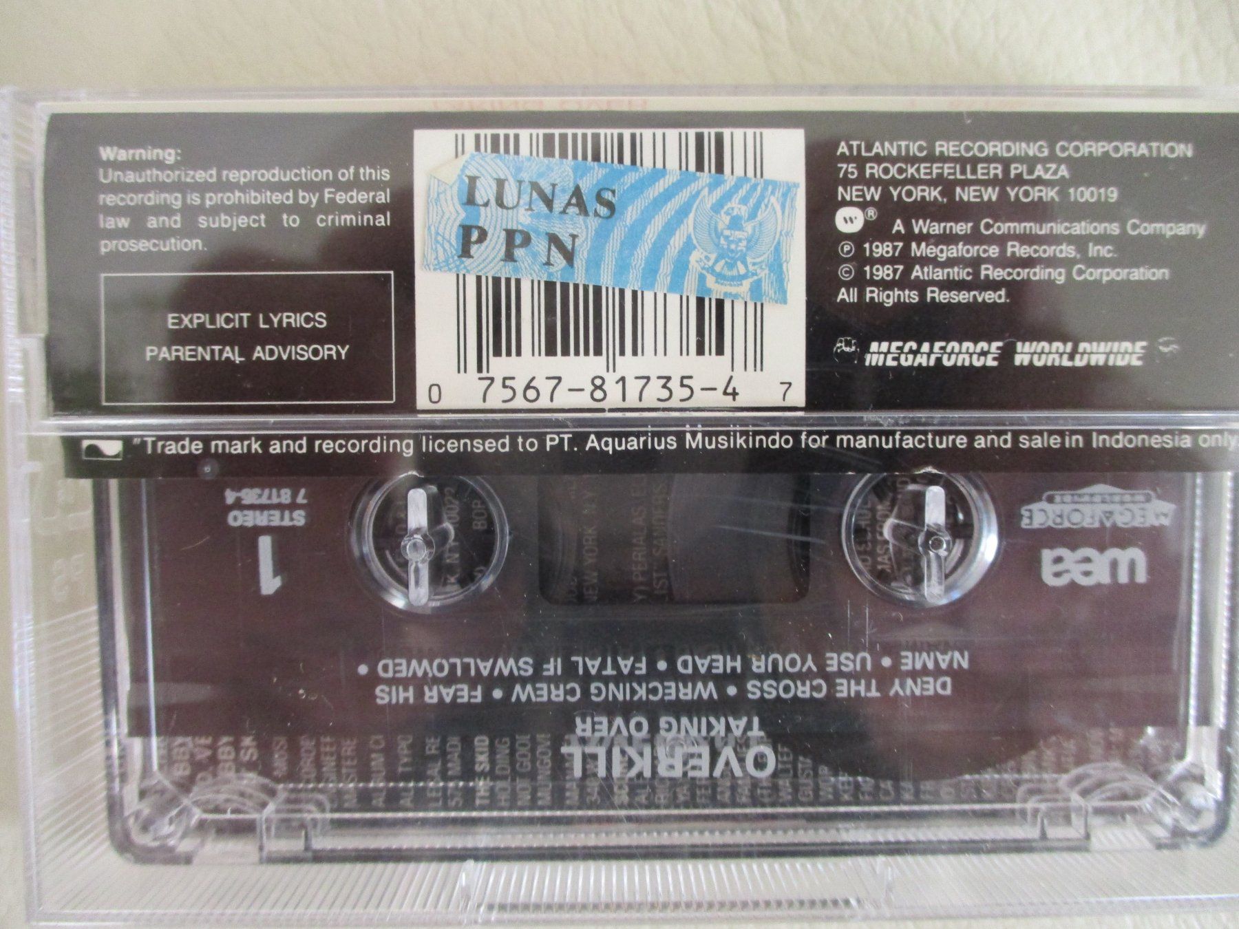 Cassettes audio: Overkill – Taking Over – D'occasion à Liestal par Disc-Point 1