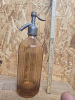 Sodastream Soda Wasser Flasche Glas mit Metall Ventil alt