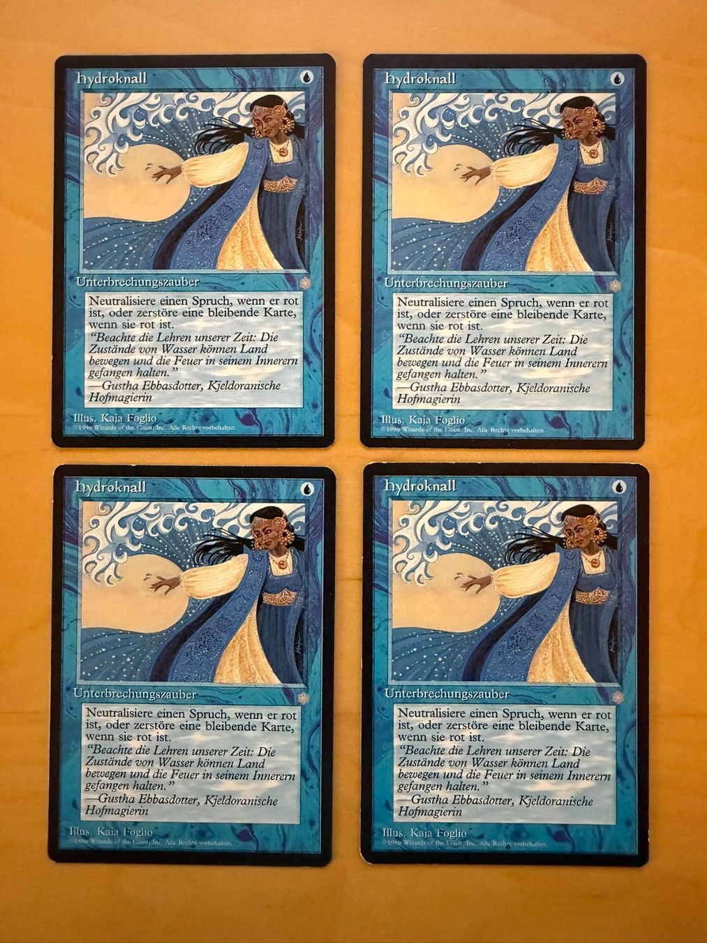 Magic The Gathering Carte collezionabili: 4x Hydroknall // Hydroblast // Ice Age // Eiszeit // Magic – Usato da Binz venduto da Tempelritter