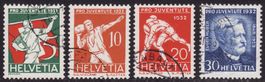 Pro Juventute Satz SBK-Nr. 61-64 (Sport und E. Huber 1932)