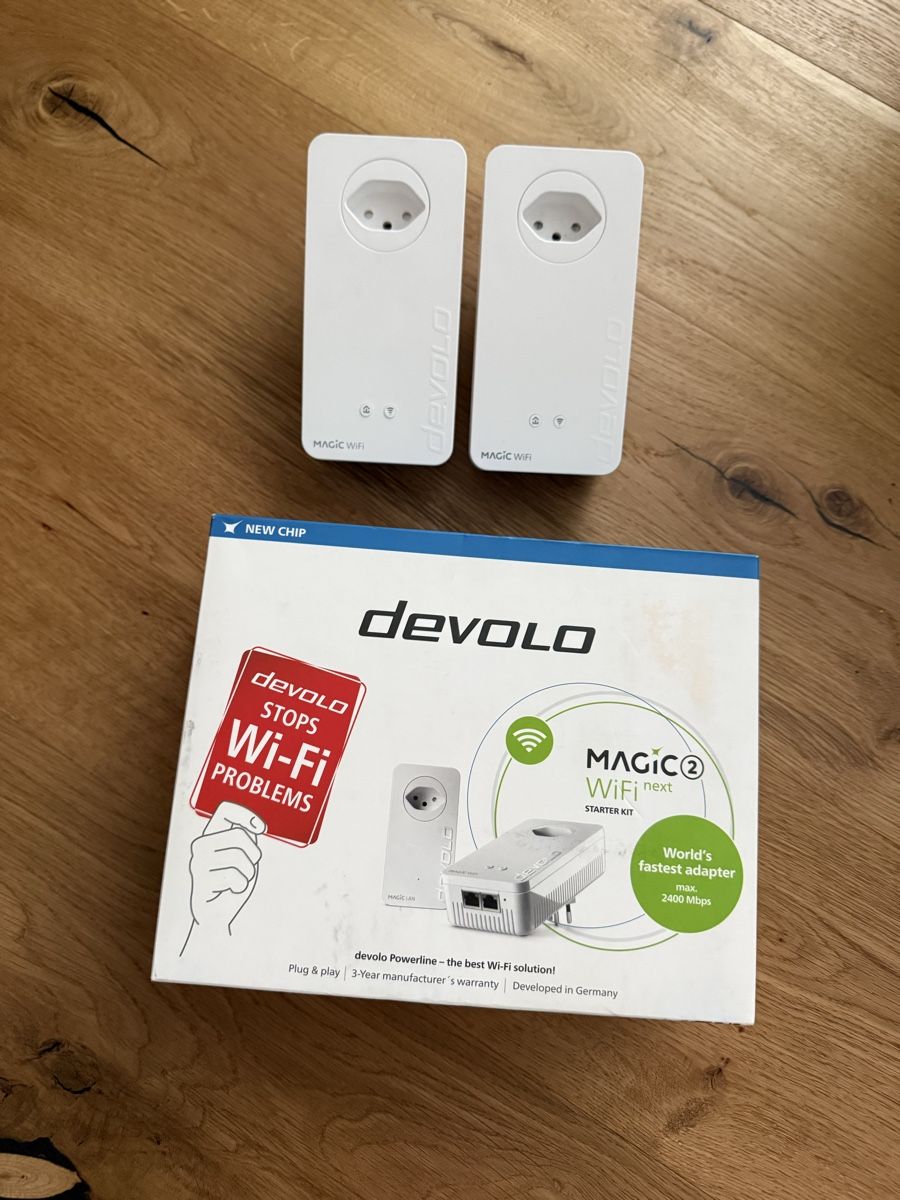 Devolo Unità & Adattatore: Devolo Powerline Adapter Magic 2 WiFi next Set weiss – Usato da Wattwil venduto da AlcatronIntelligence