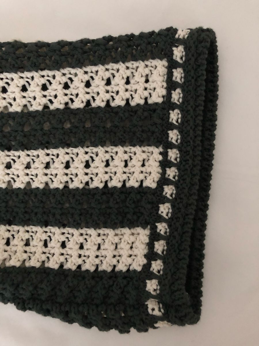 Massimo Dutti Maglioni & Felpe: Damen Pullover gehäkelt Grösse L grün-weiss gestreift – Nuovo (secondo la descrizione) da Hombrechtikon venduto da Marina00 2