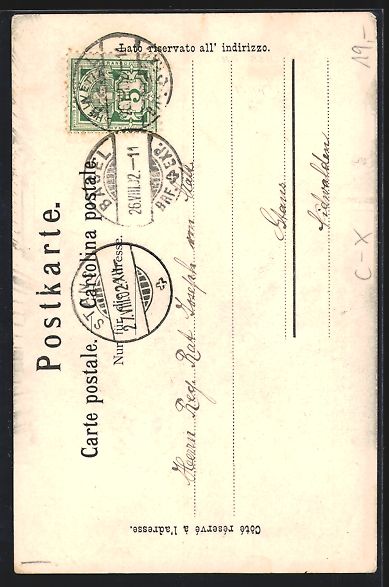 Cartoline postali: Basel, St. Elisabethenstrasse mit Kirche – Usato da Berlin venduto da bartko-reher 1