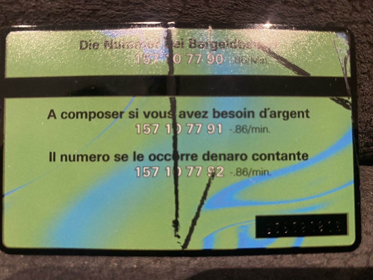 Schede telefoniche: P-taxcard – Difettoso da Lausanne venduto da babacard10 1
