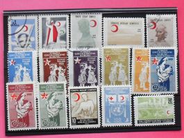 TUERKEI - Werte 1954/1955  postfrisch*/ gestempelt
