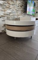 Runder Tisch weiss/Holz Optik  80cm