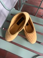 Loro Piana Hausschuhe 100% Kaschmir Gelb Grösse 37
