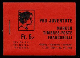 Pro Juventute 1954 Markenheft 3 **