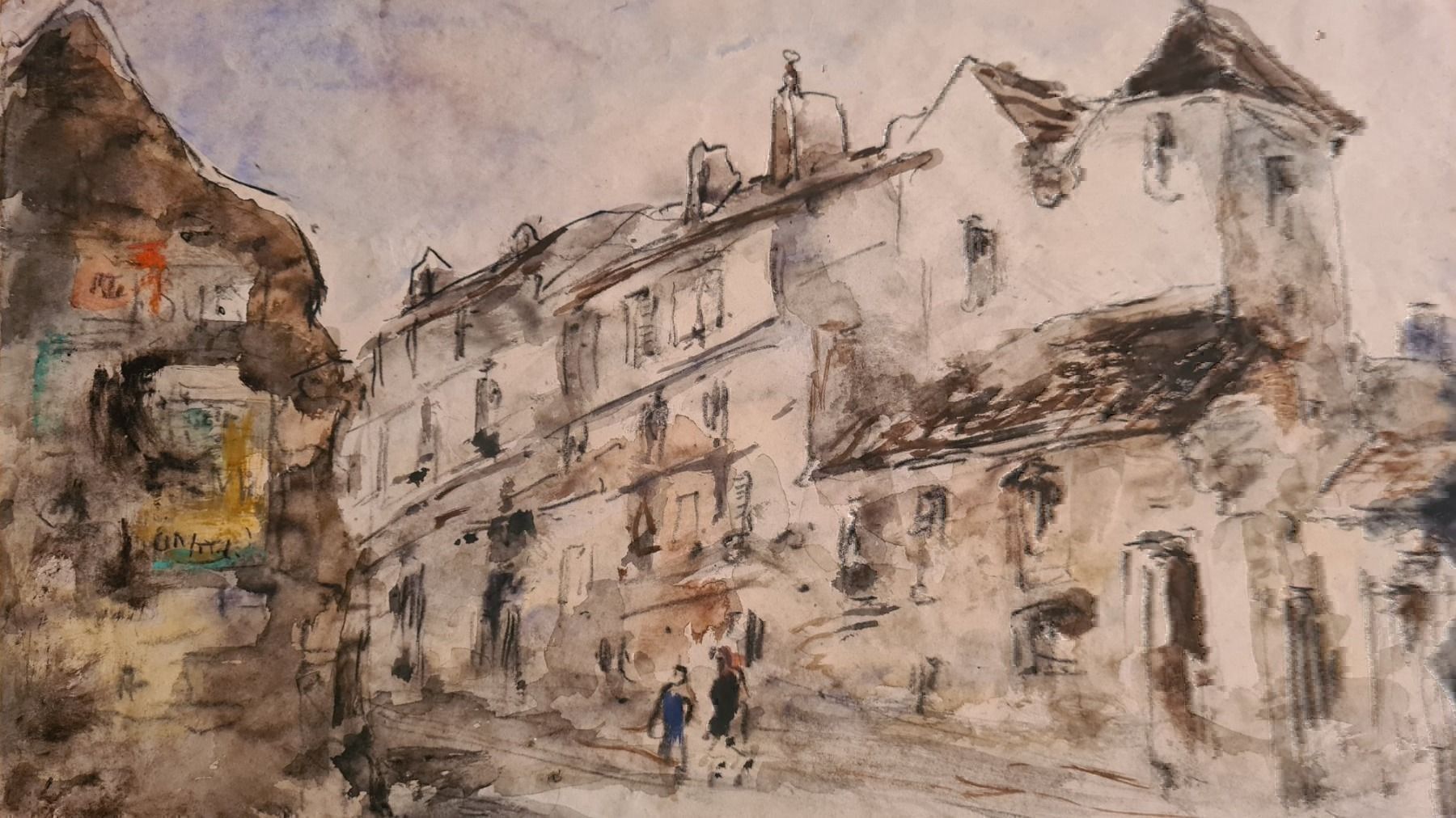 Gemälde: Herbert Meyer 1882-1960 Orig. Aqu. Paris – Gebraucht aus Emmenbrücke von Kunstankaufverkauf9 4