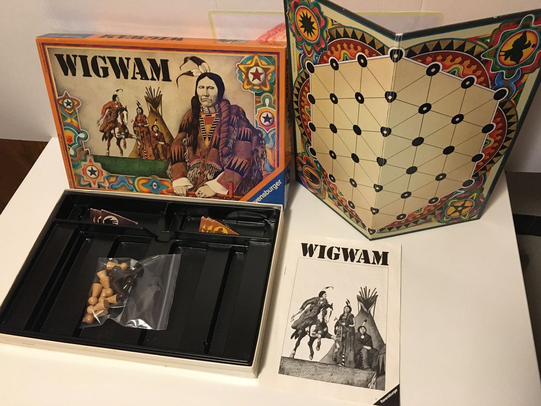Ravensburger Giochi: WIGWAM - Spiel von Ravensburger - 1977 – Usato da Andwil SG venduto da Rainboli 4