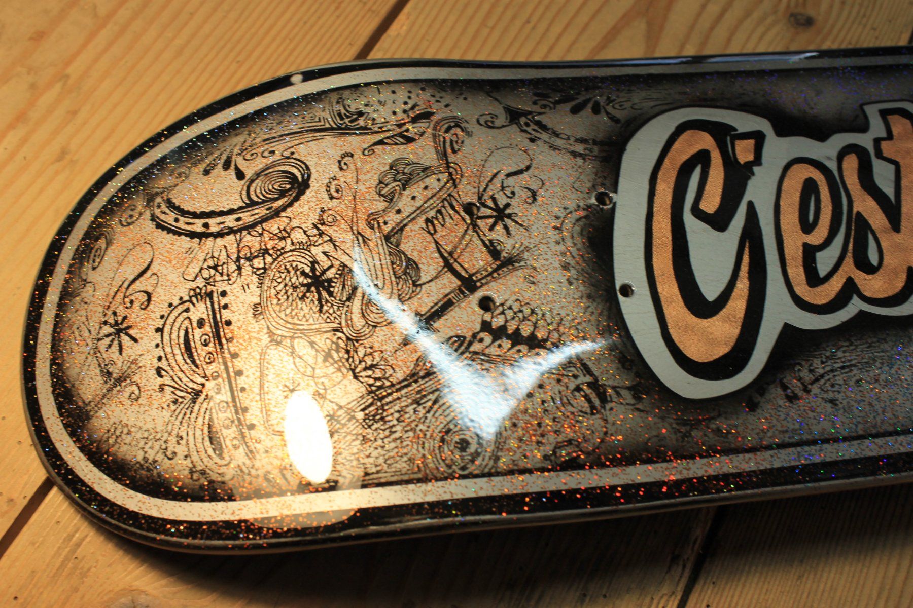 Skateboards: " Cèst la Vie " Skateboard  Deck ENUFF, Unikat, Handmade CH – Usato da Willisau venduto da Pzm81 7