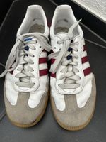 Sneaker von Adidas Samba, Grösse 41 1/3, weiss-rot