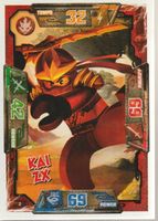 NINJAGO TRADING CARD SERIE 1 # 002 KAI ZX