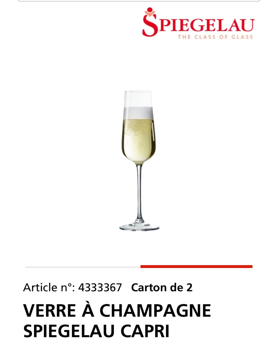 Bicchieri: Verres à Champagne - SPIEGELAU Capri – Nuovo e nell'imballaggio originale da Grand-Lancy venduto da alf_8dk7 2
