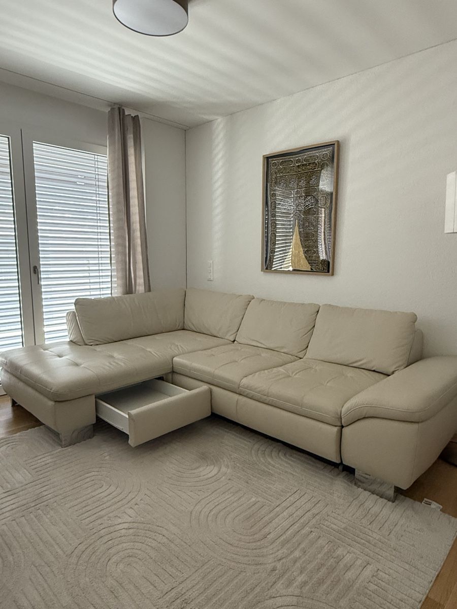 Divani: Hochwertiges Echtleder-Ecksofa mit Schlaffunktion & Stauraum – Usato da Altdorf UR venduto da ars_6rjm 2