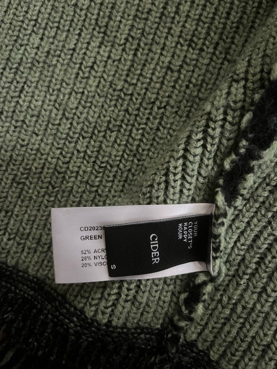 Maglioni & Felpe: Black and Green Knit Zip-Up - Size S – Usato da Zürich venduto da ros_n8lm 2