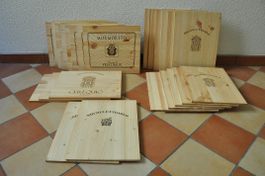 Holz-Weinkisten-Deckel 26x klein *Auktion* seltene Modelle
