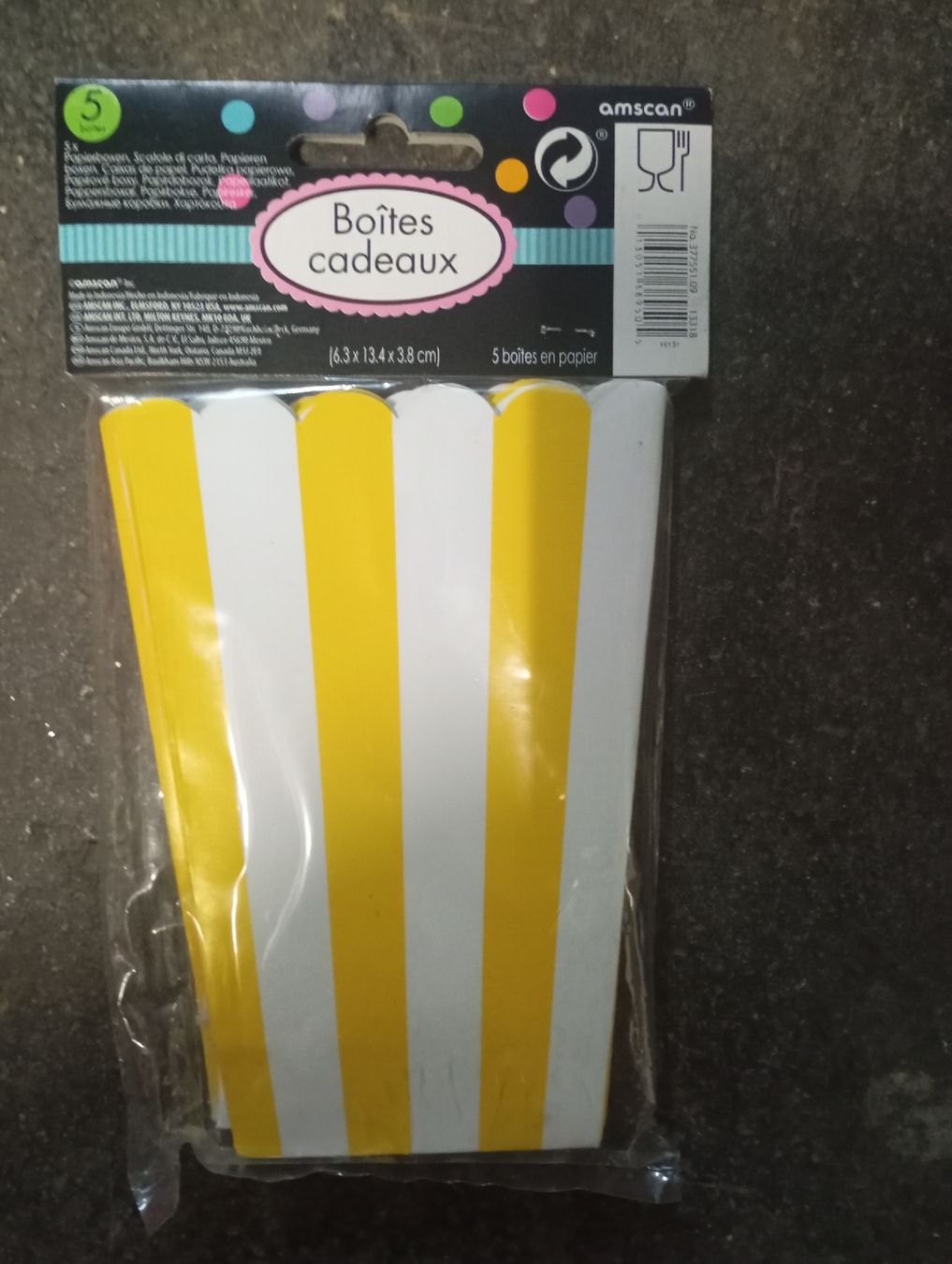 Toutes les décorations: 5 Popcorn Schachteln Gelb – Neuf avec emballage d'origine à Winterthur par pjuma01 1