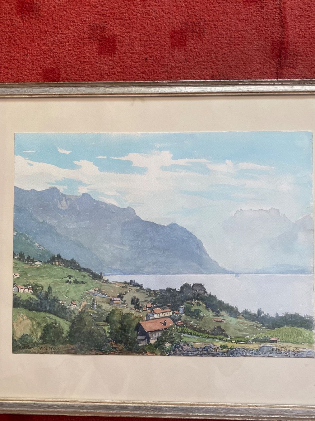 Dipinti: Aquarell Chatelard/Montreux von Kunstmaler Pérusset – Usato da Kreuzlingen venduto da don_ueli6wb5 4