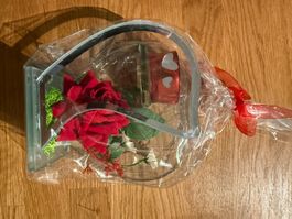 Deko Herz aus Glas mit Kerze neu und orginalverpackt