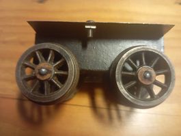 Eisenbahn Waggon Fahrgestell mit Rdern alt guter Zustand