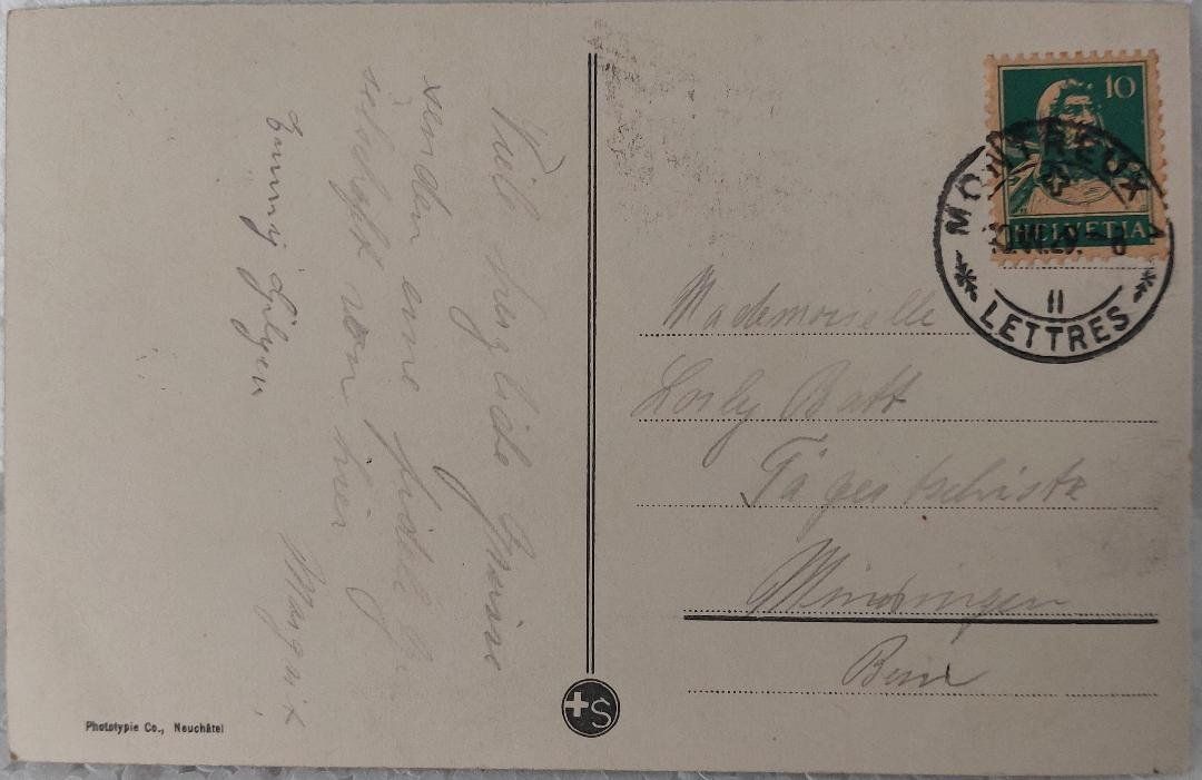 Ansichtskarten: CHÂTELARD - Le Château & Dents du Midi - 1929 – Gebraucht aus Delémont von Domdom1 1
