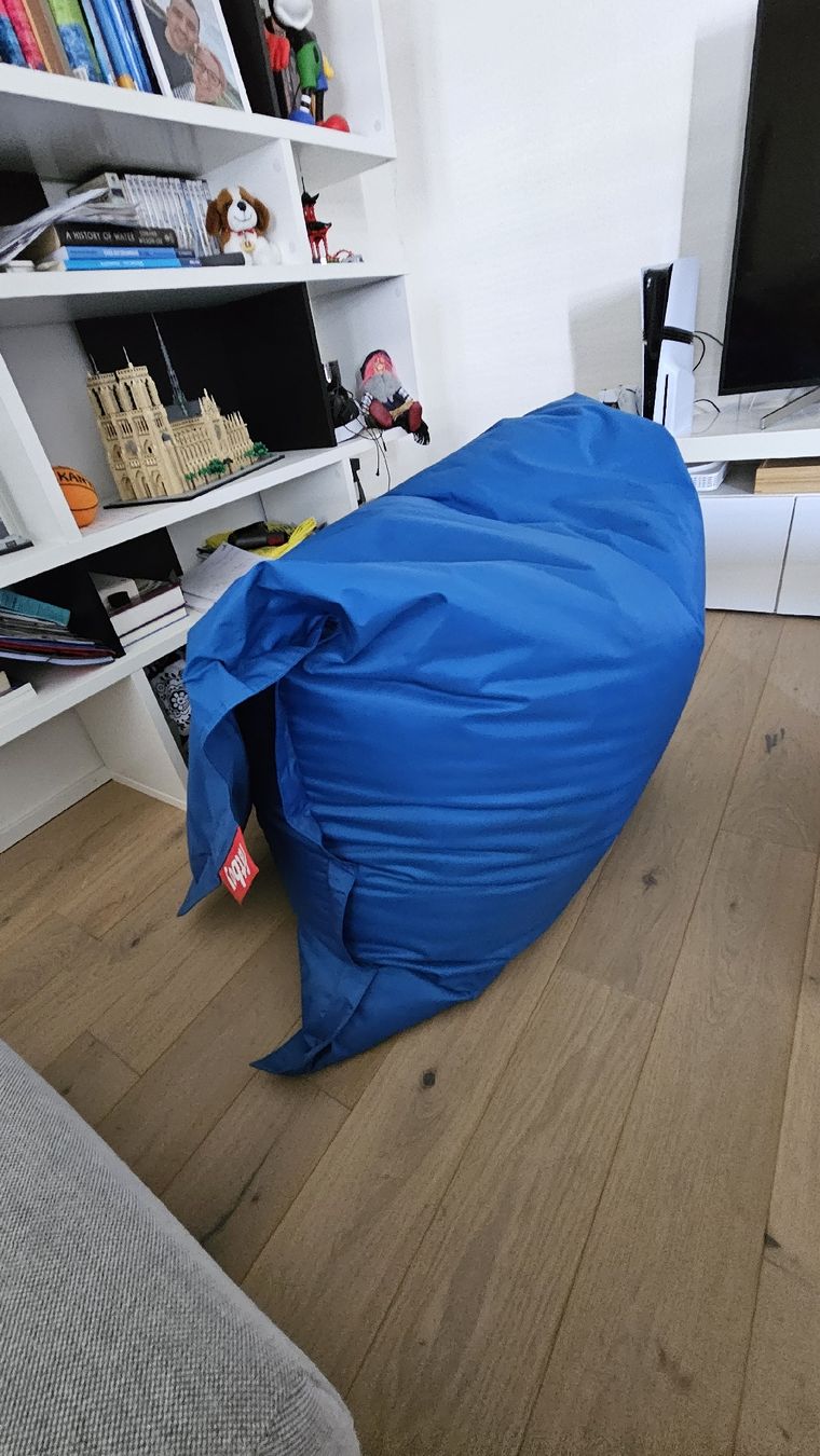 Fatboy Poltrone: Original Fatboy Sitzsack in Blau – Usato da Zürich venduto da Emendez 1