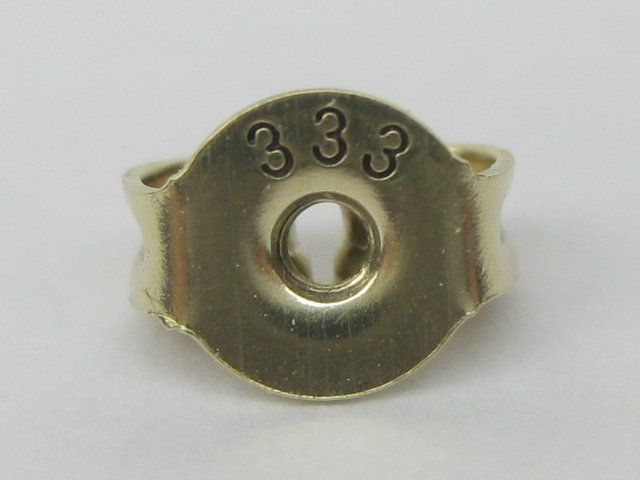 Perlenohrringe Gold 333 1, 3, 5 Oder 10 Paar 333er Gelbgold Ohrmutter – Gegenstecker Für Ohrstecker, Sicherheitsverschluss Gegenstecker Für Ohrstecker 8 Karat
