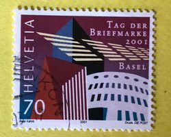 Nr.1038 GESTEMPELT Moderne Architektur in Basel 2001   