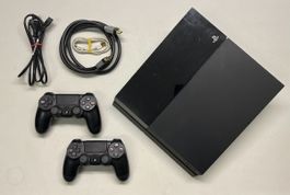 Sony PS4 Konsole 400 GB mit 2 Controller und Kabeln