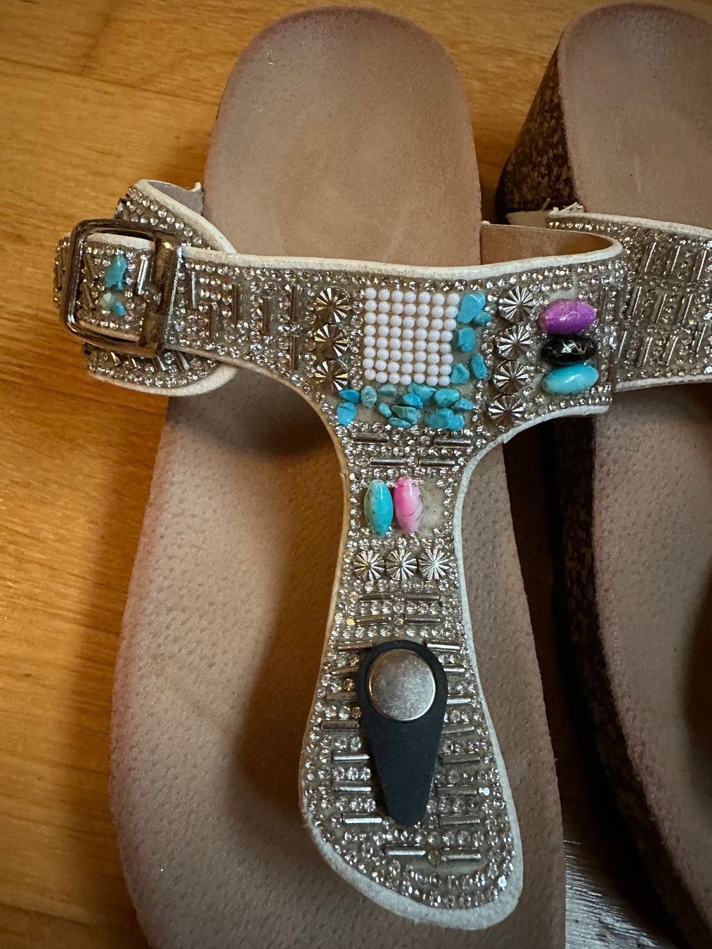 Scarpe da donna: Zehentrenner Sandalen "Mosaik" – Nuovo (secondo la descrizione) da Zürich venduto da 72strandkorb 2