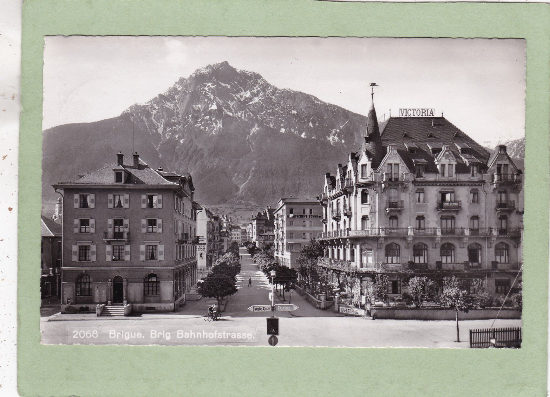 Ansichtskarten: Brigue Brig Bahnhofstrasse 1946 – Gebraucht aus Herisau von Lisegrat2008
